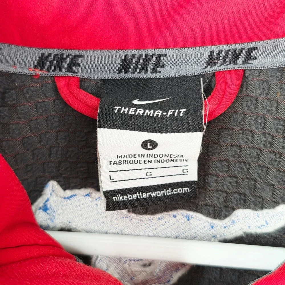 Nike SMU Volleyball Therma-FIT Sphere Jacket Men L Red Full Zip Hooded Softshell